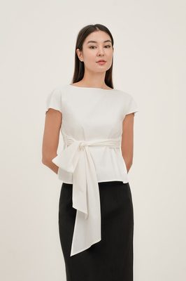 Muse Boat Neck Bow Top