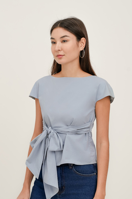 Muse Boat Neck Bow Top