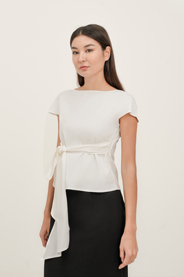 Muse Boat Neck Bow Top