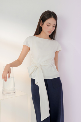 Muse Boat Neck Bow Top