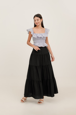 Bianca Broderie Ruffle Top