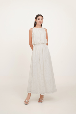 Giselle Broderie Pocket Maxi Skirt