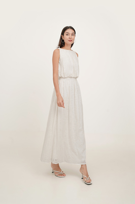 Giselle Broderie Pocket Maxi Skirt