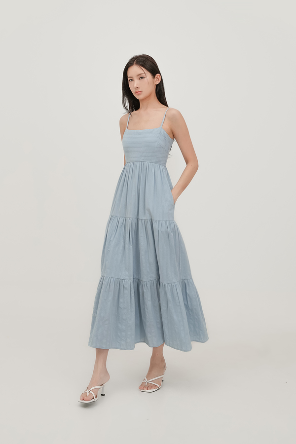 Maya Tiered Broderie Maxi Dress