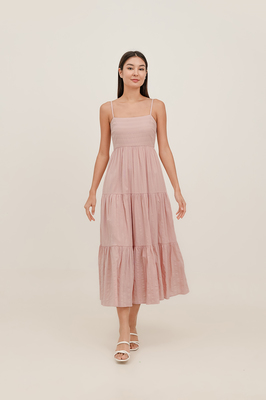 Maya Tiered Broderie Maxi Dress