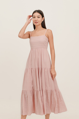 Maya Tiered Broderie Maxi Dress