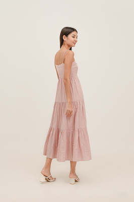 Maya Tiered Broderie Maxi Dress