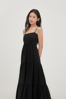 Maya Tiered Broderie Maxi Dress