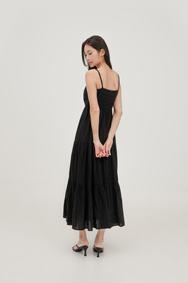 Maya Tiered Broderie Maxi Dress