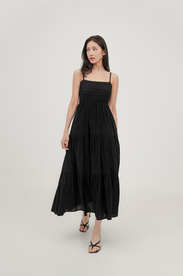 Maya Tiered Broderie Maxi Dress