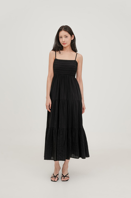 Maya Tiered Broderie Maxi Dress