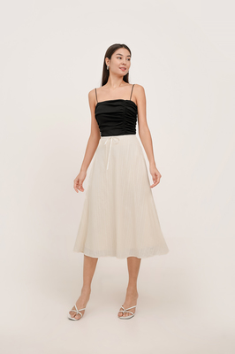 Christie Broderie Ribbon Midi Skirt