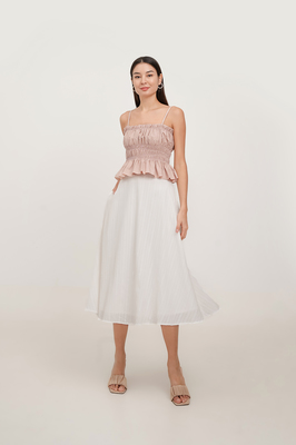 Christie Broderie Ribbon Midi Skirt