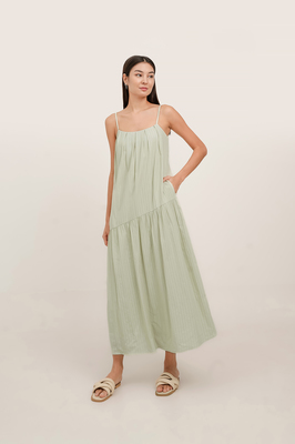 Evalyn Broderie Tent Maxi Dress