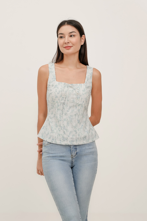 Bonita Padded Pintuck Top