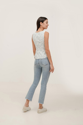 Bonita Padded Pintuck Top