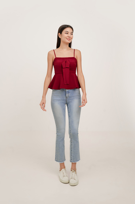 Wish Bow Peplum Top