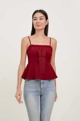 Wish Bow Peplum Top