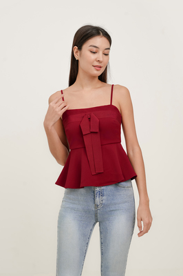 Wish Bow Peplum Top