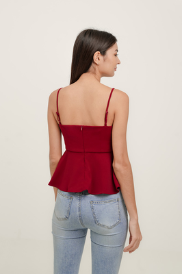 Wish Bow Peplum Top