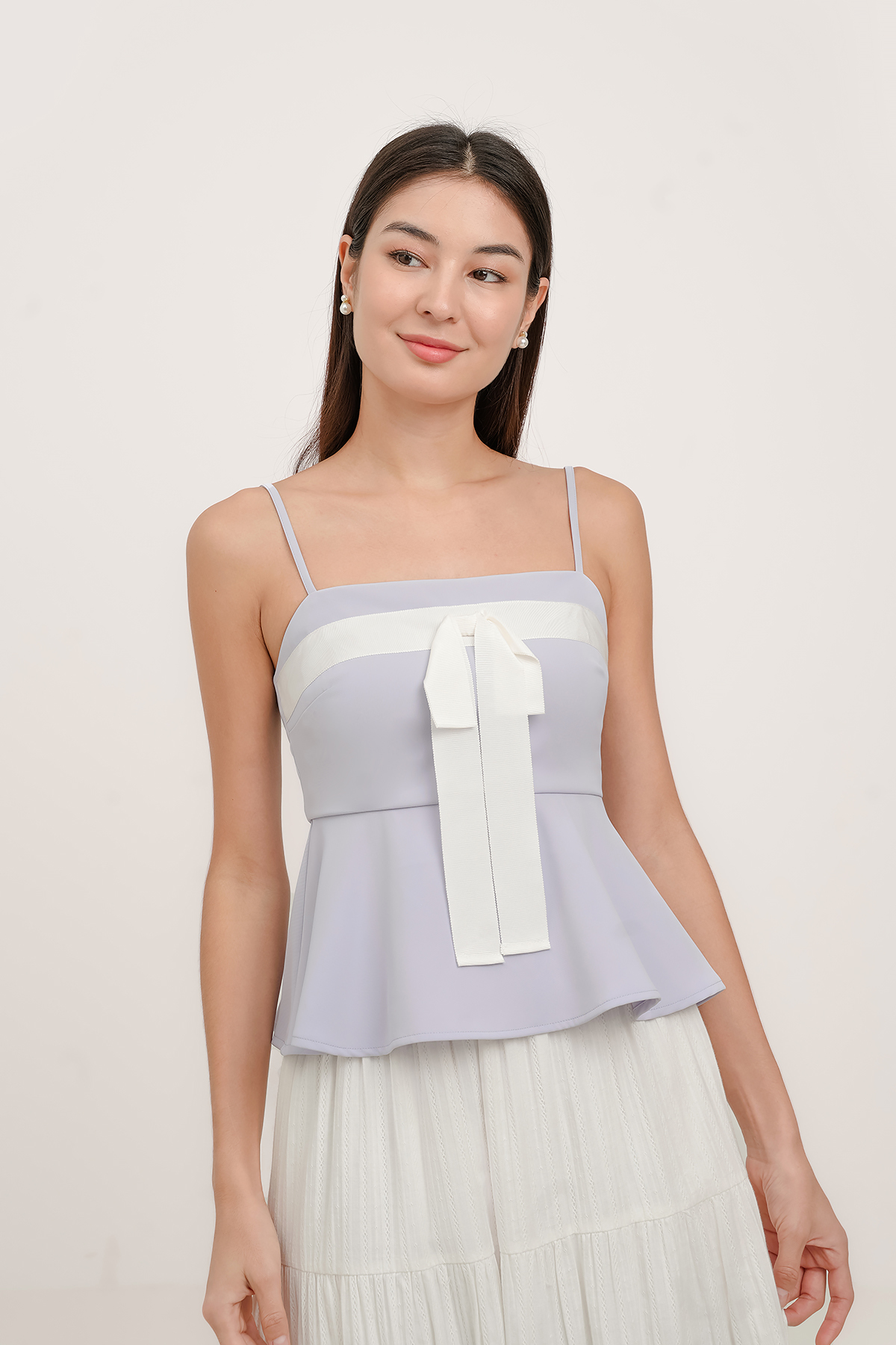 Fayth • Wish Bow Peplum Top