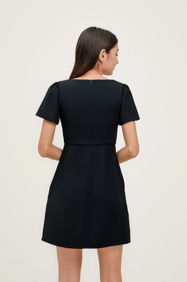 Wish Bow Sleeve Dress