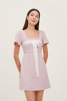 Wish Bow Sleeve Dress