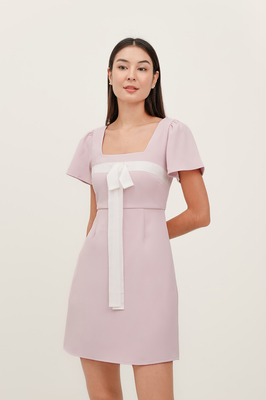 Wish Bow Sleeve Dress