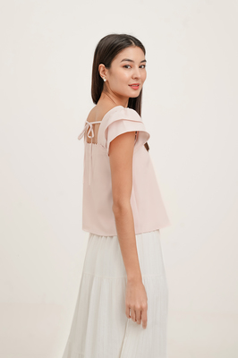 Maribelle Scallop Flutter Top