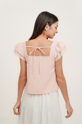 Maribelle Scallop Flutter Top