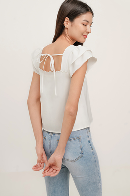 Maribelle Scallop Flutter Top