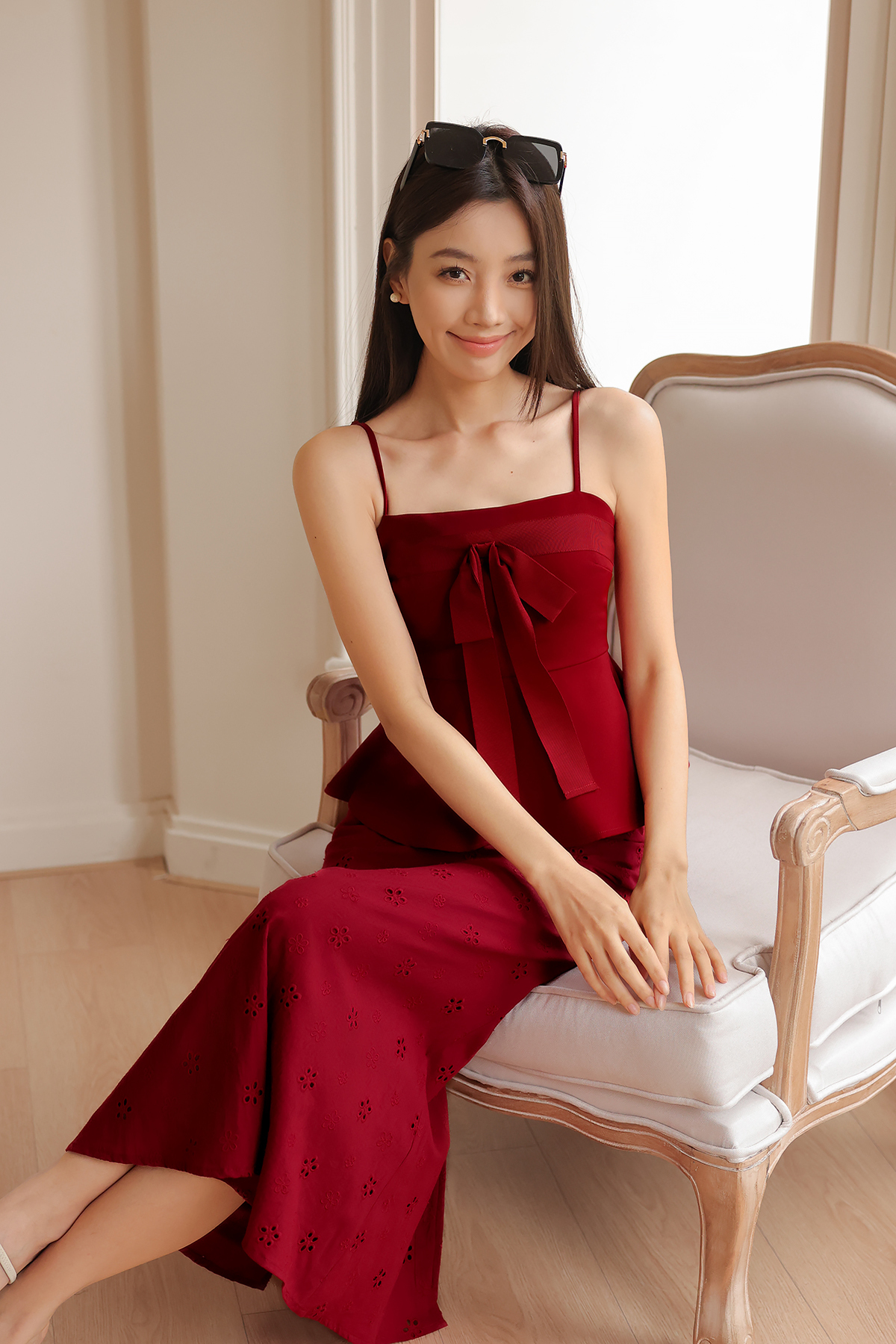 Fayth • Wish Bow Peplum Top