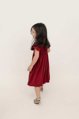 KIDS Harmony Bow Shirred Dress