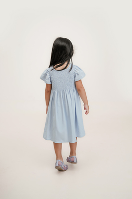 KIDS Harmony Bow Shirred Dress