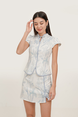 Mirage Floral Cheongsam Top