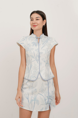 Mirage Floral Cheongsam Top