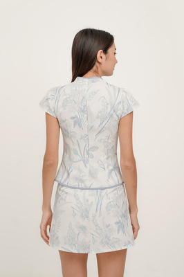 Mirage Floral Cheongsam Top