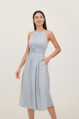 Harmony Padded Halter Midi Dress