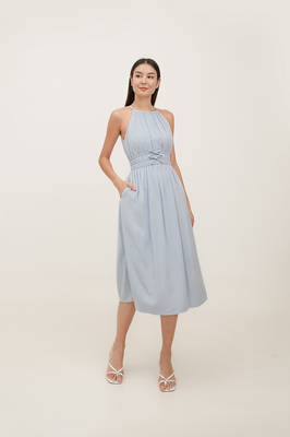 Harmony Padded Halter Midi Dress