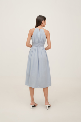 Harmony Padded Halter Midi Dress