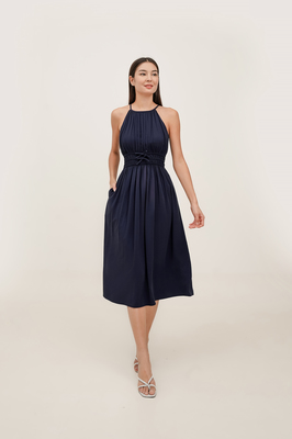 Harmony Padded Halter Midi Dress