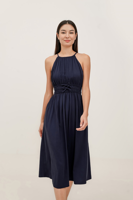 Harmony Padded Halter Midi Dress