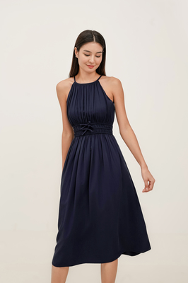 Harmony Padded Halter Midi Dress