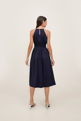 Harmony Padded Halter Midi Dress