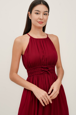 Harmony Padded Halter Midi Dress