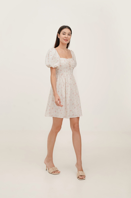 Verdance Padded Puff Sleeve Dress