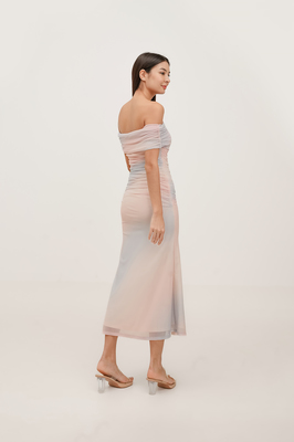 Daydream Padded Mesh Off Shoulder Dress