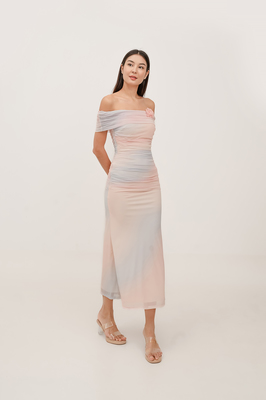 Daydream Padded Mesh Off Shoulder Dress