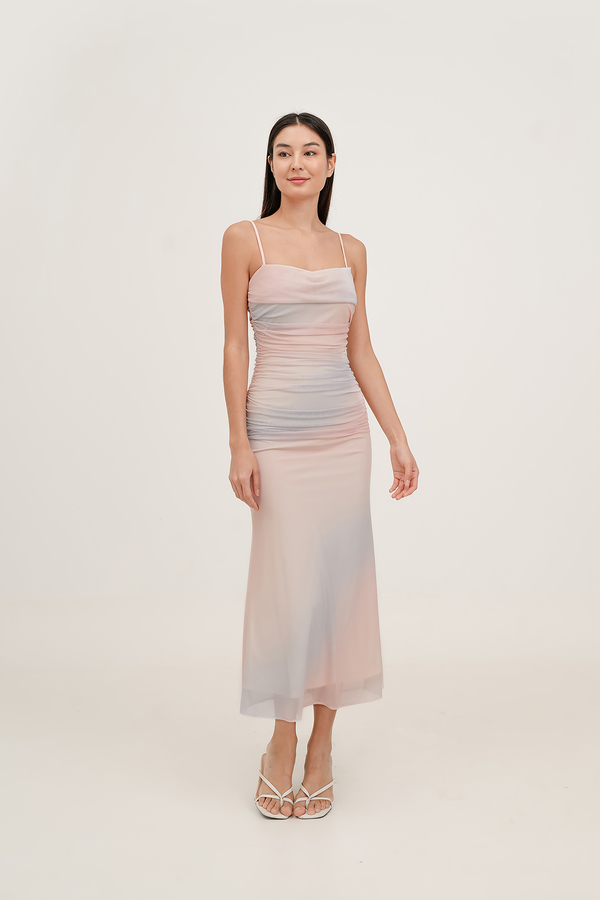 Daydream Padded Mesh Maxi Dress