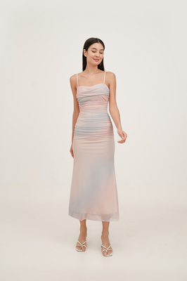 Daydream Padded Mesh Maxi Dress